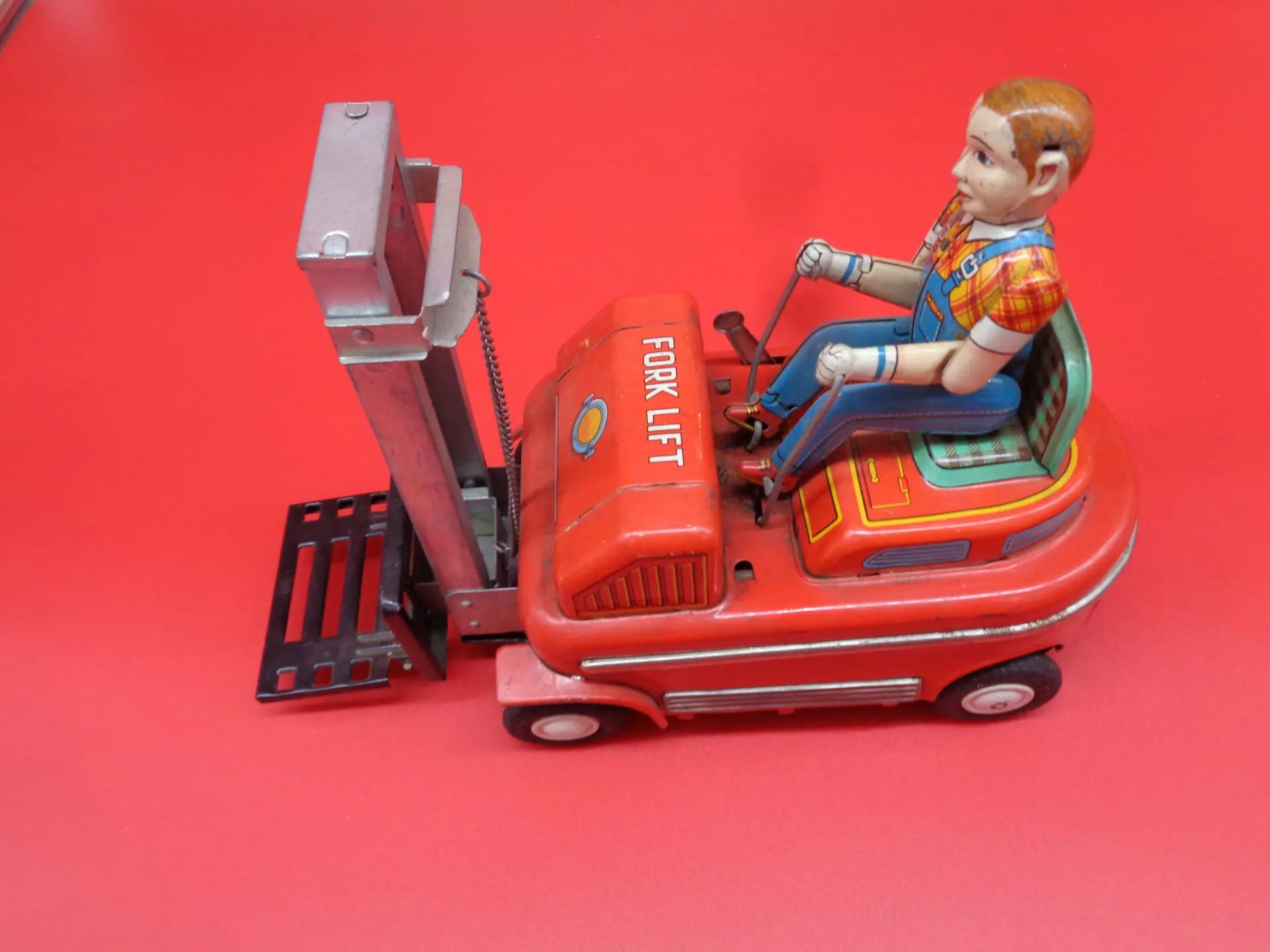 Vintage toy forklift