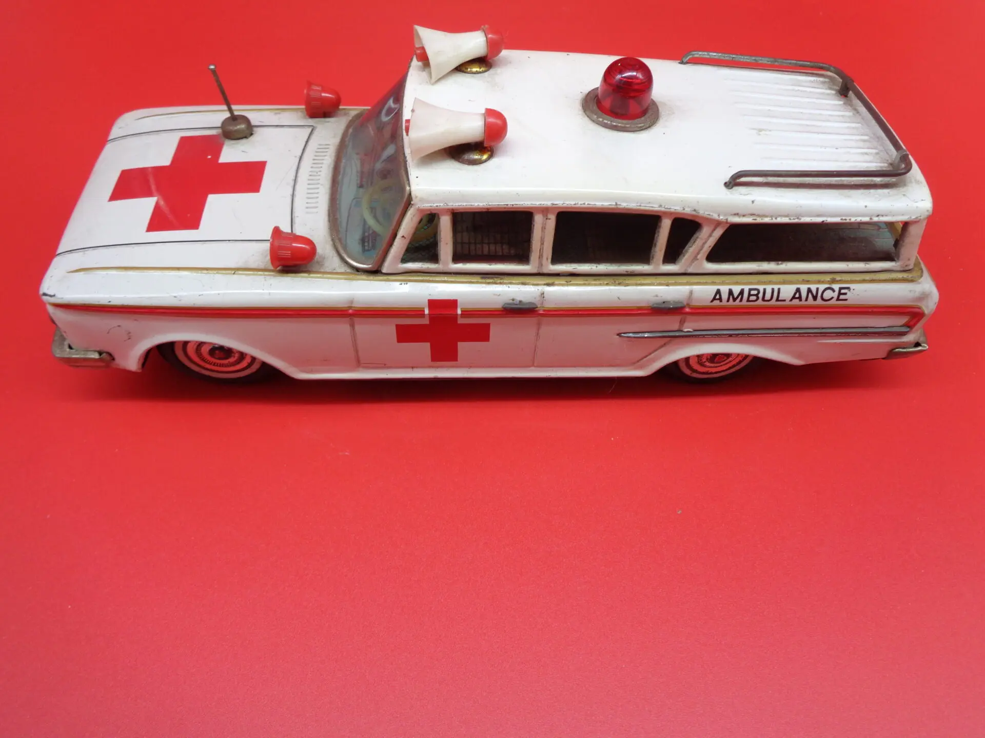 Vintage toy ambulance