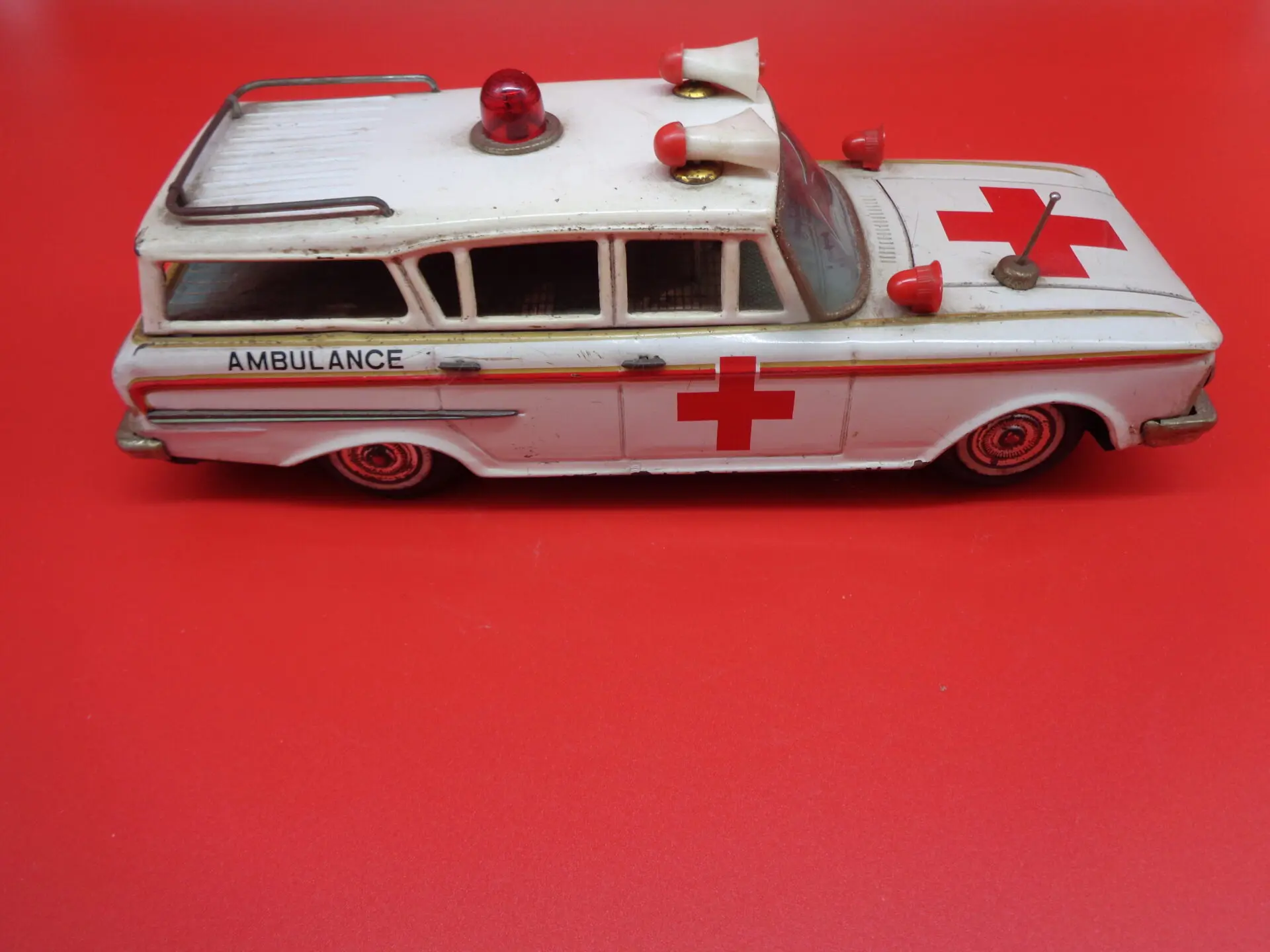 Vintage toy ambulance