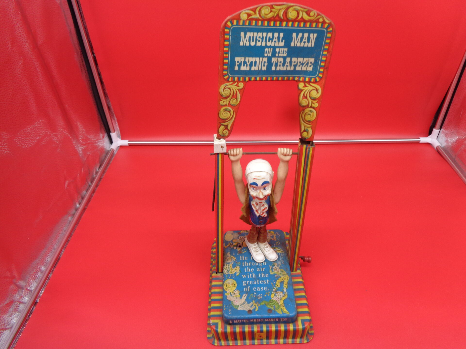 Vintage Musical Man on the Flying Trapeze toy
