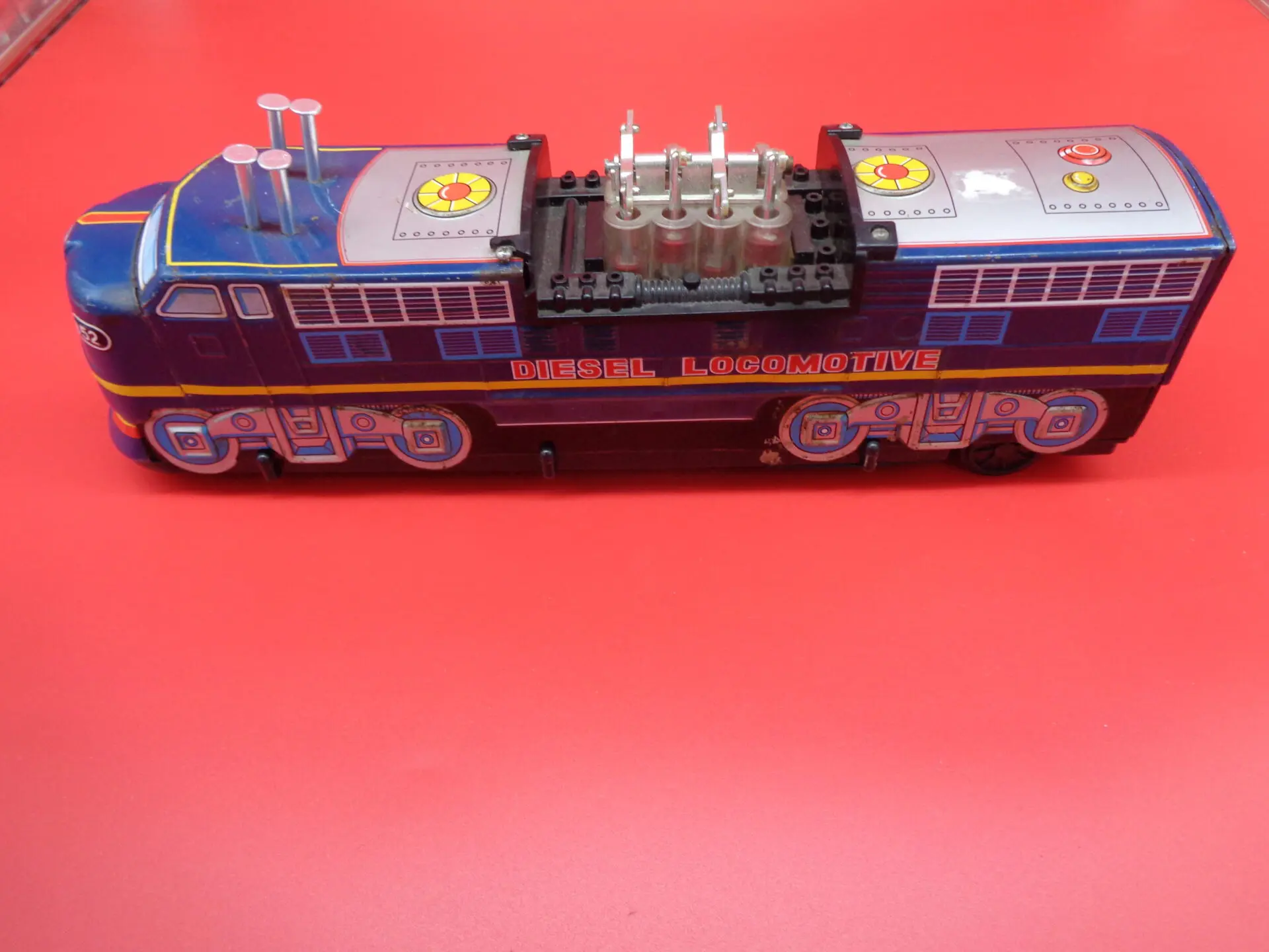 Vintage diesel locomotive toy train