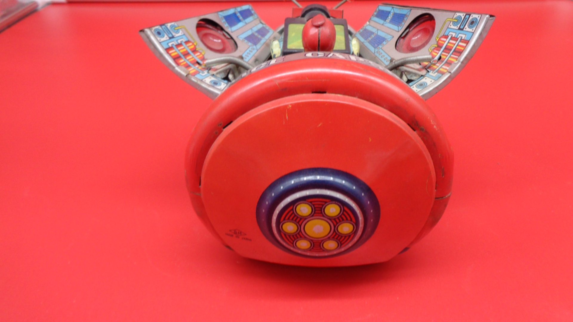 Vintage toy space capsule