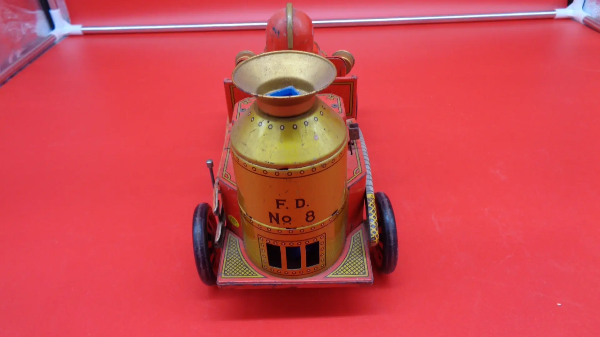 Vintage toy tank cart