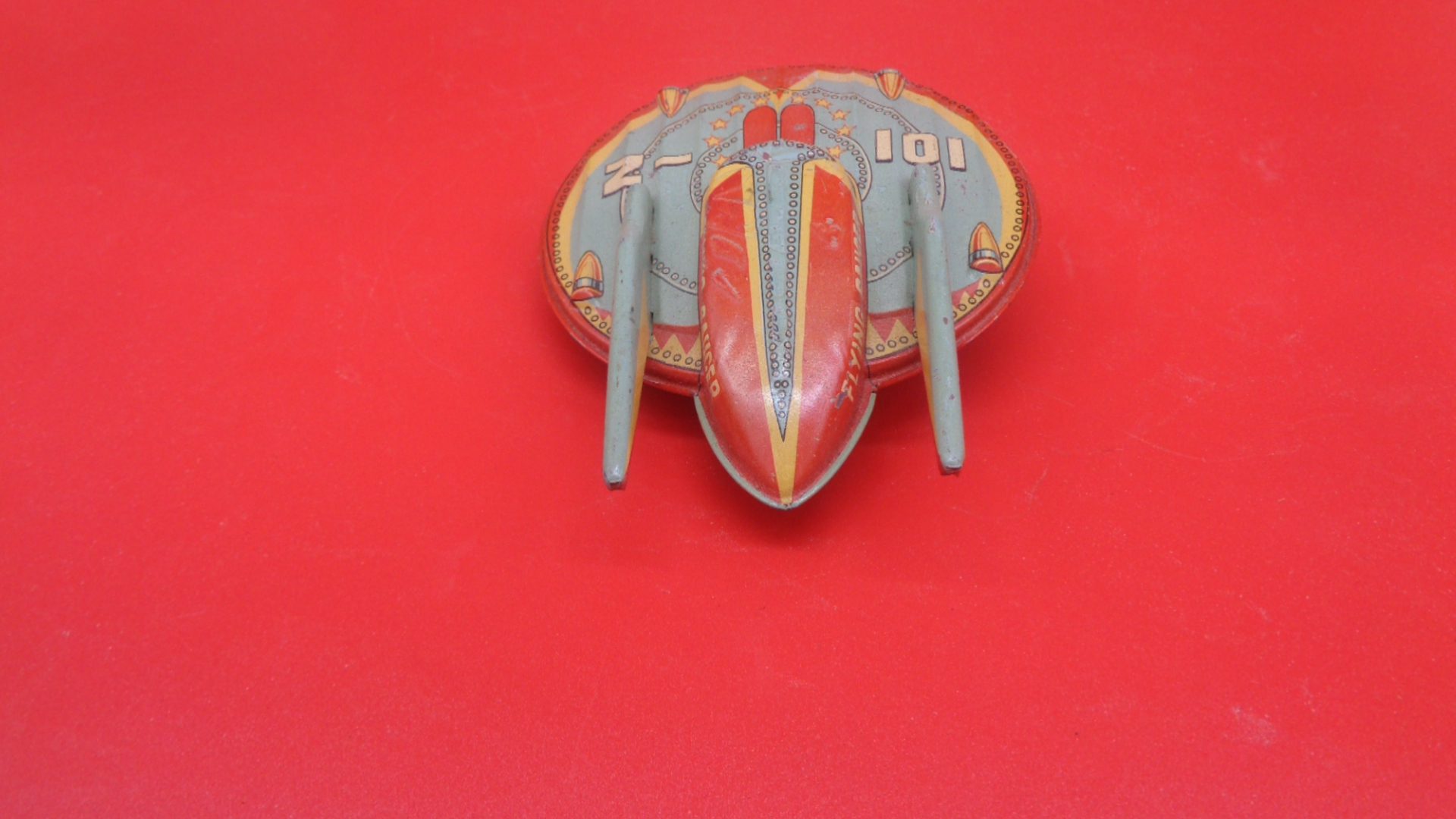 Vintage toy flying saucer