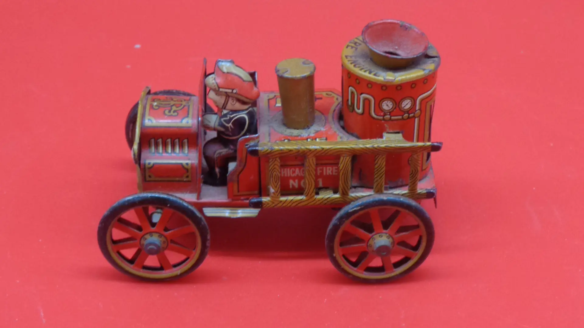 Vintage firetruck toy