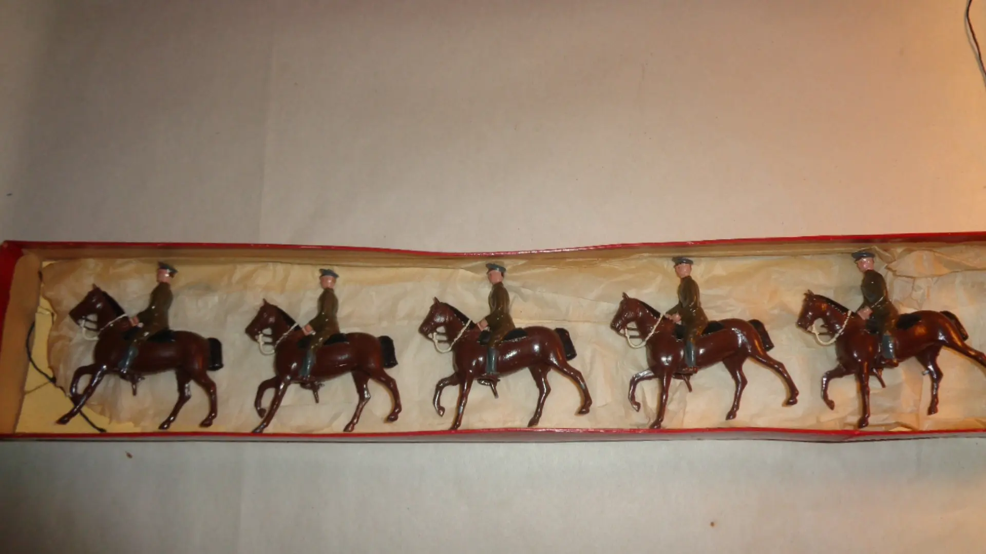 Toy soldiers on horses