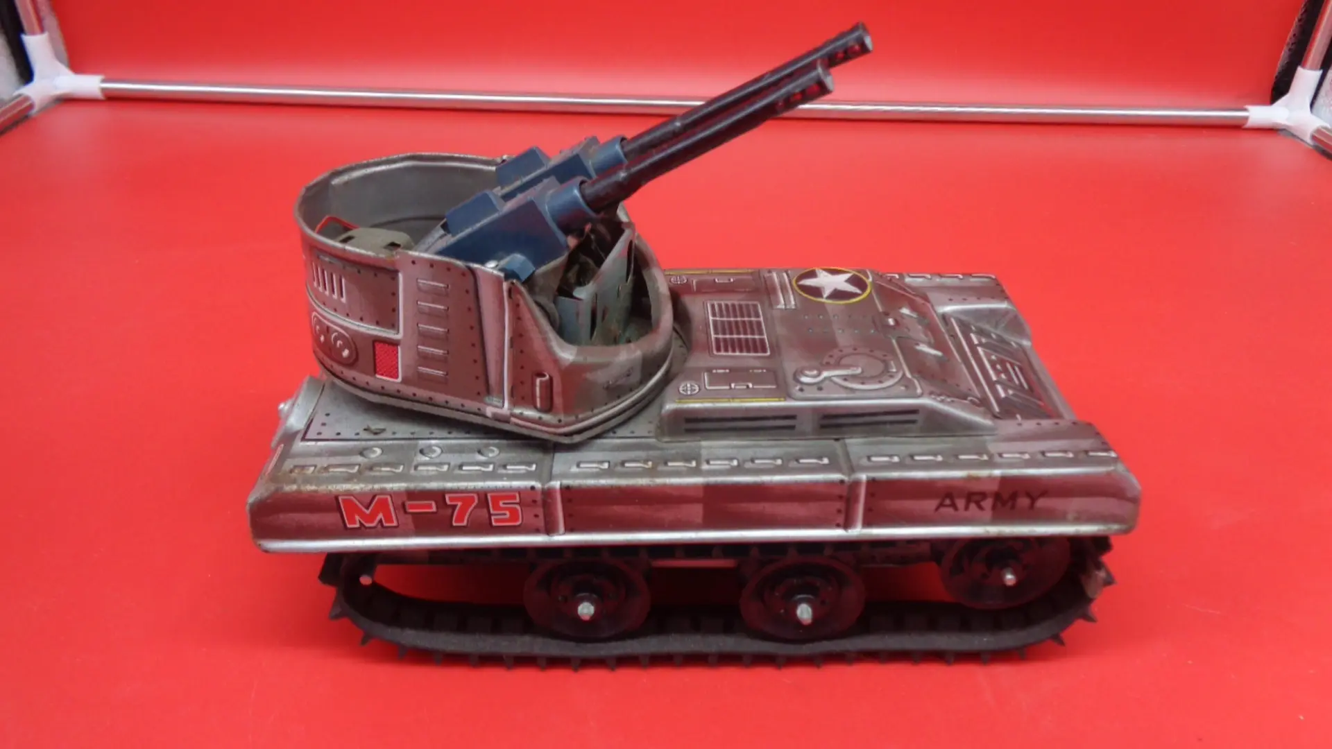 Vintage toy M-75 tank