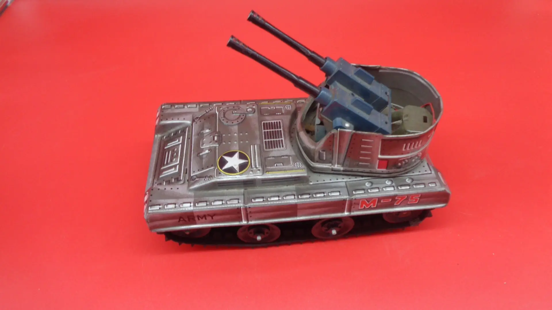 Vintage toy M-75 tank