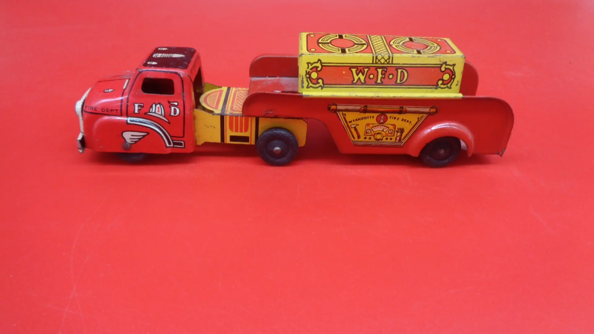 Vintage W.F.D. Fire Department vehicle