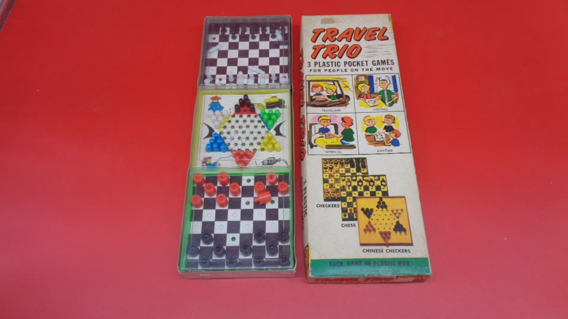 Travel Trio pocket board games