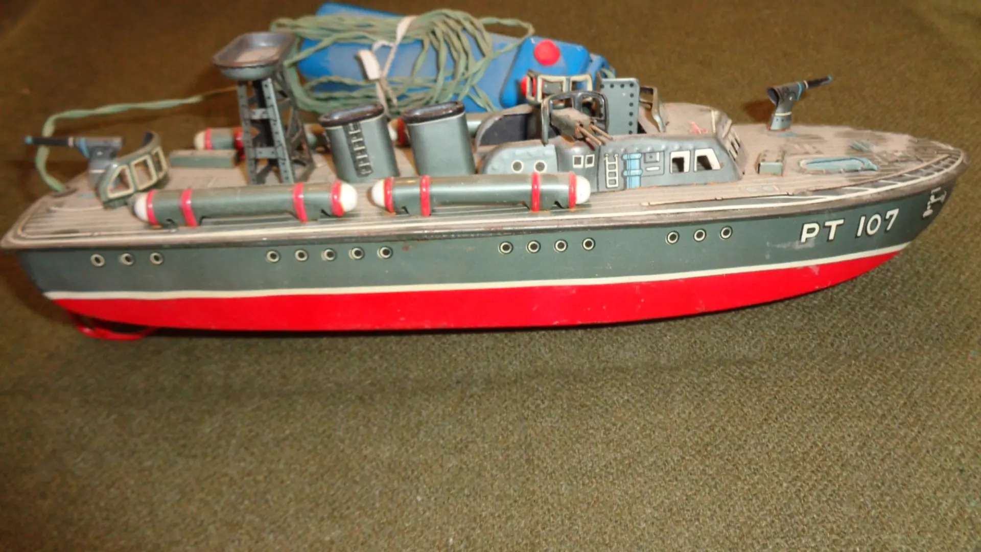 Linemar Japan Torpedo Boat Battery Operated Right View