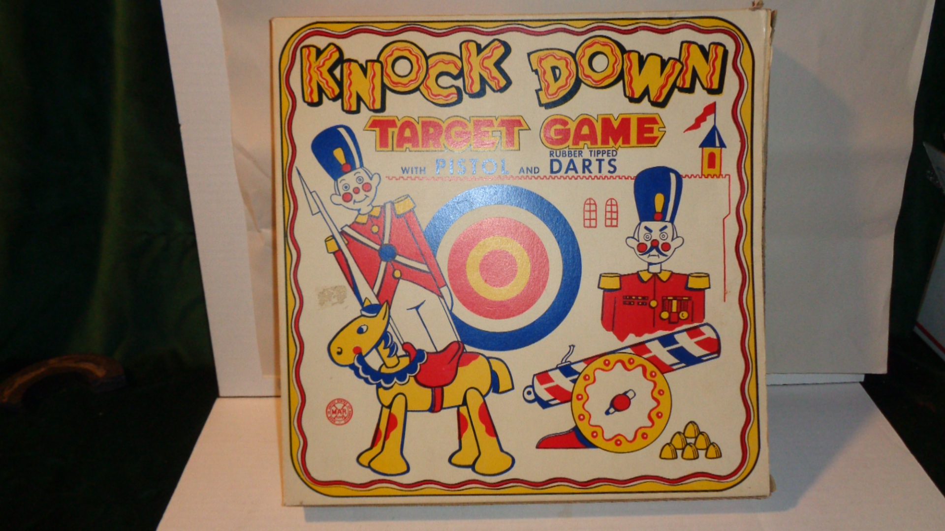 MARX USA Knock Down Target Game with Original Box