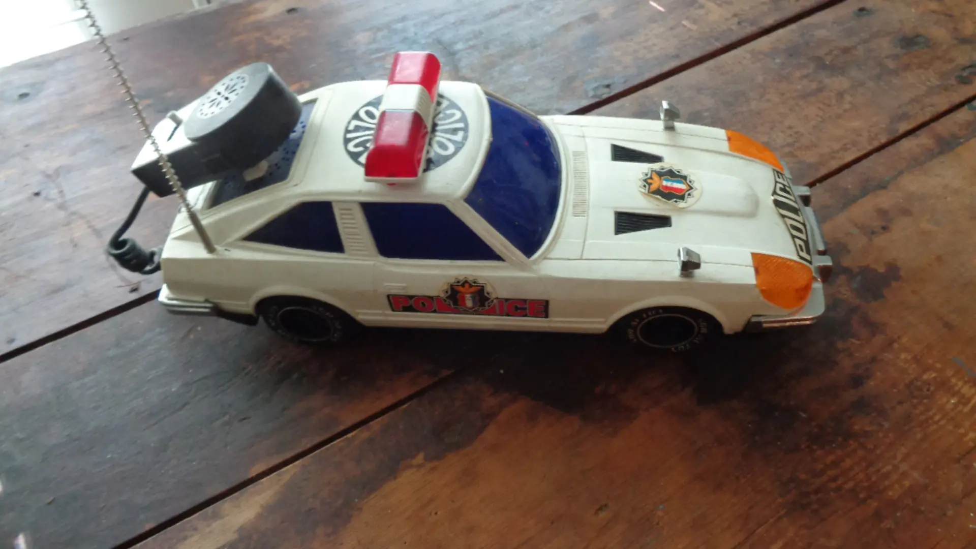 Ca:1980's, Son Ai Toys, Taiwan, Datsun Fairlady 280ZPatrol Car, Battery Operated, Right View